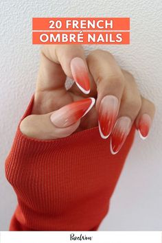 French ombré nails are trending, and I found 20 nail ideas to add to your inspo folder. Plus, I chatted with top manicurist Juli Russell to share tips and tricks on how to achieve the manicure at home. French Ombré Nails, Classic Manicure, Ombré Nails, Ombre Nail Designs, Manicure At Home, Gel Nail Designs