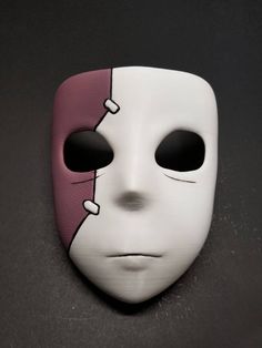 "Made to order is a 3D printed Sally Face mask with the option to include the wig. The mask is airbrushed and hand-painted with acrylic paint. This mask will complete your cosplay look or be a great addition to your Sally Face fan collection. The mask usually ships out within a week from the time of order. Measurements: Small 6\" across by 7.25\" high Regular 6.5\" across by 8\" high Large 7\" across by 9\" high" White Full Face Mask For Cosplay Events, White Full Face Mask For Cosplay, Fantasy Masks And Prosthetics For Cosplay, White Masks For Cosplay Events, Themed Full Face Masks And Prosthetics For Cosplay, Full Face Themed Masks For Cosplay Events, Themed Full Face Masks For Cosplay Events, White Masks And Prosthetics For Masquerade And Cosplay, Themed Masks For Cosplay Events