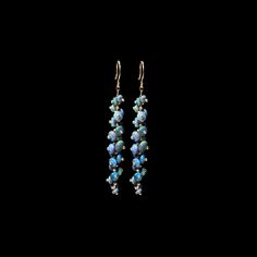 Long Spiral Beaded Earring  earring measures 1 1/2 inches in length Beaded Earring, Beaded Earrings, Bead Earrings