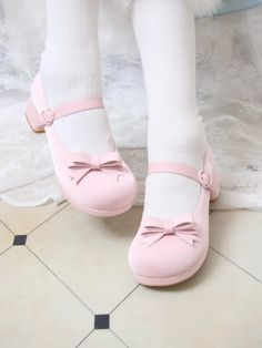 Pink Kawaii Closed Toe Heels, Pink Kawaii Heels, Cute Pink Mary Janes For Spring, Pink Kawaii Heels For Party, Cute Pink Closed Toe Mary Janes, Cute Kawaii Shoes, Shoes Kawaii, Cute Shoes Heels, Kawaii Shoes