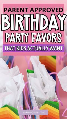 birthday party favors that kids actually want