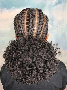 Black Hairstyles Crochet, Hair Puff, Girls Hairstyles Braids, Natural Hair Styles Easy, Girls Braids, Natural Hair Braids, Penteado Cabelo Curto, Cornrow, Cornrow Hairstyles