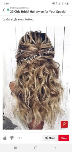 Down Hairstyles Casual, Down Hairstyles For Prom, Hairstyles Casual, Hairstyles For Prom, Half Up Half Down Hairstyles, Elegant Wedding Hair, Veil Hairstyles, Wedding Hair Clips