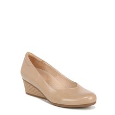 A sleek and flattering wedge perfect for the office (or anywhere). Low Platform Heels, Dr Scholls Shoes, Heel Wedges, Wedge Pump, Low Heel Wedges, Slip On Dress, Wear To Work Dress, Black Pumps Heels, Wedge Pumps