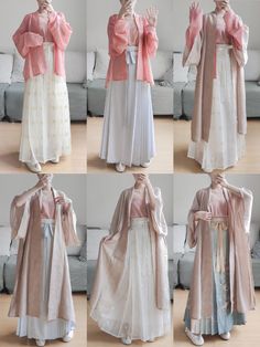 Chinese Fancy Dress, Moslem Fashion, Outfit Korean Style, Hijab Style Tutorial, Fashion Sketches Dresses, Chinese Hanfu, Woman Suit Fashion, Muslimah Fashion Outfits, Stylish Dresses For Girls