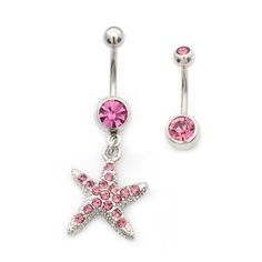 Pack of two Navel Ring with Cubic Zirconia Star Design  14g Description Pack of two Navel Ring with Cubic Zirconia Star Design  14g. Measurement: 14g (1.6mm),3/8- 10mm Shaft Length, 5mm top ball, 8mm bottom ball, 24mm Star Dangle Length Show your love for stars and galaxy wearing this amazing belly ring  Shipping and Returns We are a U.S. based seller and all of our products are shipped from the United States.  You can return any product within 30 days from purchase date. We Care And Will Reply Within 24-48 Hrs! Cute Belly Button Rings, Stars And Galaxy, Navel Ring, Button Rings, Galaxies Stars, Navel Rings, Belly Ring, Star Design, Belly Rings