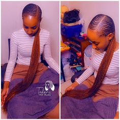 Freehand Hairstyle For Black Women, Ghanaian Braids, Cornrow Designs, Hair Muse, Natural Hair Haircuts, Cornrow Ponytail