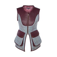 Designed by the Award Winning Olivia Tullett this flatteringly fitted sporting vest was designed for women by a woman. The luxurious West Yorkshire teflon coated tweed and leather trim is lined and is 100% waterproof. Unique pocket design and zip closure. Light blue check tweed with purple leather, Green check tweed with green leather and Brown herringbone tweed with brown leather. 100% Made in England Fairfax And Favor, Unique Pockets, Tan Handbags, Herringbone Tweed, Sports Vest, West Yorkshire, Flat Cap, Purple Leather, Blue Check