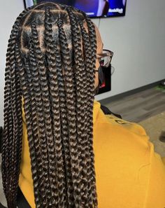 Hairstyles For All Hair Types, Medium Knotless, Knotless Box Braids, Braided Hairstyles For Black Women Cornrows, Big Box Braids Hairstyles, Goddess Braids Hairstyles, Long Box Braids, Box Braids Hairstyles For Black Women, Braided Cornrow Hairstyles