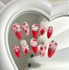 Get into the holiday spirit with these festive nail designs! From playful candy cane stripes to elegant snowflakes, there's a design for every mood. Are you feeling naughty or nice this Christmas? #ChristmasNails #HolidayNails #NaughtyOrNice #FestiveFingers #NailArt #WinterWonderland #MerryManicure #DeckTheNails #JingleAllTheWay #NailGoals Spring Red Nails, Kpop Nails Inspired, Picnic Nails, Black French Tip Nail, Nails Australia, French Tip Nail Art, Anime Nails