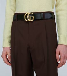 Find GUCCI Gg Marmont Leather Belt on Editorialist. Material: calf leather. Color of fastening: gold. Made in Italy. Designer Belts With Gold-tone Hardware For Business, Designer Business Belts With Gold-tone Hardware, Leather Belt With Gold-tone Logo For Business, Classic Leather Belt With Gold-tone Logo Plaque, Gucci Designer Leather Belt, Brown Leather Belt With Gold-tone Logo Plaque, Formal Leather Belt With Gold-tone Hardware, Luxury Gucci Leather Belt, Designer Belts With Gold-tone Hardware For Work