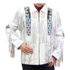 Coolhides Western Leather Jacket Native American Jackets, Mens Western Style, Cowboy Jacket, Leather Coat Jacket, Suede Leather Jacket, Fringe Leather Jacket, Western Jacket, Beaded Jacket, Handmade Leather Shoes