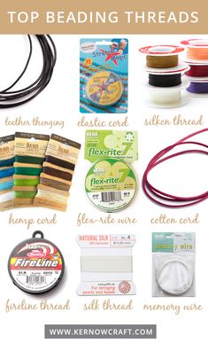 the top beading threads and their uses