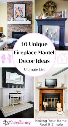 fireplace mantel decor ideas that are easy to make