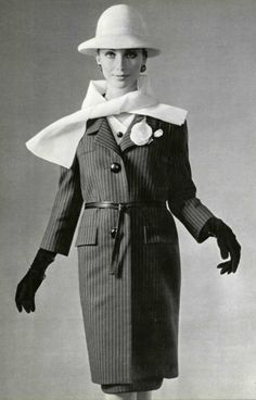 1963 Yves Saint Laurent 1963 Fashion, Yves Saint Laurent Fashion, Fashion Decades, Vintage Yves Saint Laurent, St Laurent