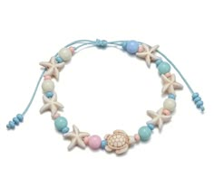 Boho Ocean, Beaded Ankle Bracelets, Beaded Ankle, Stella Marina, Anklets Boho, Bracelets Design, Beach Bracelets, Clay Bracelet