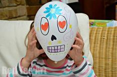 Day Of The Dead Crafts, Sugar Skull Diy, Fuzzy Felt, Red Ted Art, Easy Toddler Crafts, Activity Day Girls, Skull Crafts