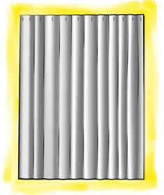 an image of a yellow and white background with vertical lines on it's side