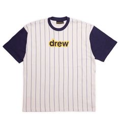 Original In Package Drew House Blue And White Pinstripe Mens Short Sleeve T-Shirt. Have 4 Of Them, All Xl. Will Sell In Singles Or In Bulk. Price Is Per Shirt Drew House, Oversized Fits, Men Short Sleeve, Tee Shirts, Blue And White, Mens Shirts, Man Shop, Navy, The Originals