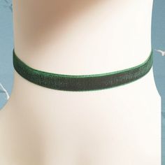 Emerald green velvet choker If you would like a plus, child or any other size please let me know, otherwise i will send uk womens standard size. Made to standard uk womens choker size (13-14 inches not including the extension chain) ♡ if you want a specific length please leave me a message, including plus and child sizes... If in doubt, please measure! Easiest way to measure your neck is by using a piece of string or thread and then using a ruler to measure the length. Comes wrapped in tissue pa Cheap Green Choker Necklace, Cheap Trendy Green Choker, Cheap Green Choker As A Gift, Affordable Green Choker As A Gift, Cheap Green Choker As Gift, Velvet Choker Necklaces, Womens Chokers, Velvet Choker, Green Velvet