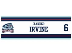 the name plate for the football team that is named as xander irvinee