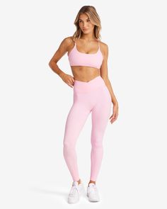 Fade Crossover Leggings | Blossom Light Pink Leggings, Crossover Leggings, Petite Leggings, Skin Fade, Pink Activewear, Playsuit Dress, Shop Boutique, Leggings With Pockets, Bandeau Dress