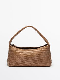 Find MASSIMO DUTTI Woven Nappa Leather Bag on Editorialist. This Massimo Dutti bag is crafted from woven nappa leather. It features a top handle and measures 28 x 16 x 7 cm. Rectangular Leather Hobo Bag With Intrecciato Weave, Evening Bags In Woven Leather Natural Color, Evening Bag With Woven Leather In Natural Color, Woven Leather Bag With Double Handle, Rectangular Leather Shoulder Bag With Intrecciato Weave, Evening Bag In Natural Woven Leather, Evening Woven Leather Bag In Natural Color, Woven Leather Bags In Natural Color, Leather Bag With Intrecciato Weave And Top Handle