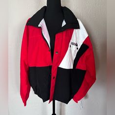 Vintage Dynomax Racing Windbreaker Jacket. Norman Todd Classic. Has A Functional Zipper & Snap Button. Some Yellowing On Front Due To Age And Storage Handling But No Other Damage/Stains. Measurements Are Laying Flat Pit To Pit & Length. Sporty Red Patchwork Outerwear, Sporty Red Outerwear With Patchwork, Colorful Windbreaker, Coach Jacket Men, Athletic Streetwear, Vintage Windbreaker Jacket, Colorful Jacket, Windbreaker Jacket Mens, Zip Coat