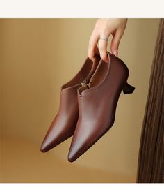 CHIKO Cali Pointy Toe Kitten Heels Ankle Boots