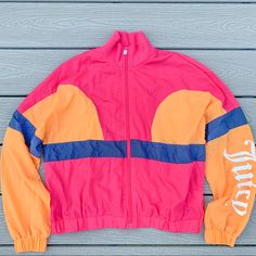 Juicy Couture Color Block Windbreaker Jacket. Brand New Without Tags. Size Xs. Juicy Couture Jacket, Couture Jackets, Windbreaker Jacket, Pink Red, Juicy Couture, Color Block, Jackets & Coats, Jackets For Women, Couture