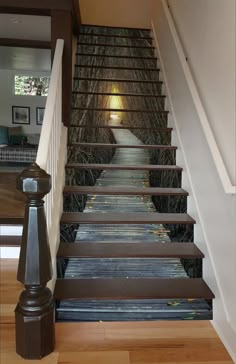 stairs leading up to the second floor in a house