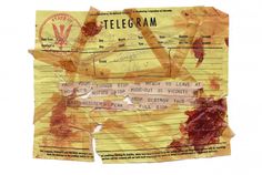 a piece of yellow paper with writing on it that says, telecream