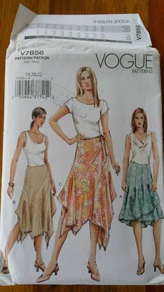 a women's skirt and top sewing pattern