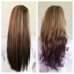 pinterest: @ withloveAriel Hair Color And Cut, Hair Envy, Love Hair, Hair Dos, Ombre Hair, Blonde Highlights