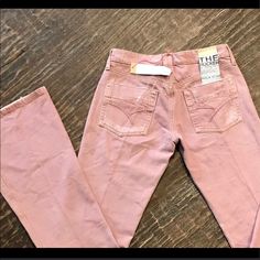 Brand New With Tags! “Skinny Rocker” Joe’s Jeans Skinny Flare Style Beautiful Pink/Mauve Color Chic Distressed Fitted Bottoms, Pink Distressed Bottoms For Fall, Fall Distressed Pink Bottoms, Trendy Fitted Pink Jeans, Fitted Distressed Jeans For Night Out, Fitted Cotton Jeans For Night Out, Teal Jeans, Beautiful Joe, Pink Mauve