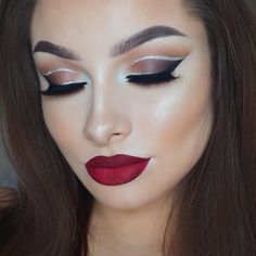 | Look what I Found on purcosmetics.com Wedding Acrylic Nails, Sparkle Eyeshadow, Vampy Lips, Christmas Makeup Look, Holiday Makeup Looks, Berry Lips, Holiday Makeup, Christmas Makeup, Make Makeup