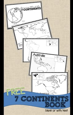 the 7 continents book with four different maps