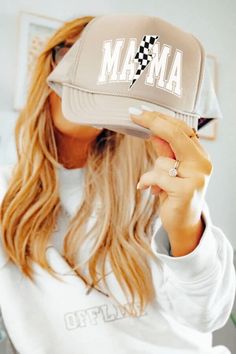 This is the cutest mom trucker hat!  So retro and perfect gift for any mom! Foam Trucker  Adjustable Snap Back Hat Ideas For Women, Trendy Trucker Hats, Cute Trucker Hat, Womens Trucker Hat, Trucker Hat Outfit, Hat Business, Hat Bar, Mom Hat, Custom Trucker Hats