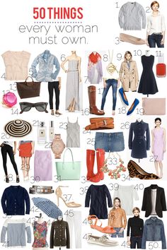 jillgg's good life (for less) | a style blog: 50 things every woman must own! Mode Tips, Clothes And Shoes, Wardrobe Basics, Clothes And Accessories, Mode Inspiration, Trench Coats, Get Dressed, Cute Fashion