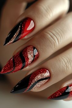 #RedGelNails #BoldNails #ClassicRedNails #GelManicure #RedNailArt #GlossyNails #ChicNails #ElegantManicure #StatementNails #RedNailStyles Acrylic Nails Stiletto, Red Gel Nails, Red Nail Art, Stiletto Nail Art, Elegant Nail Art, Classy Nail Designs, Blush Nails, Pretty Nail Art Designs, Red Nail Designs