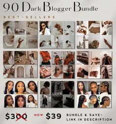 the 90 dark blogger bundle is on sale