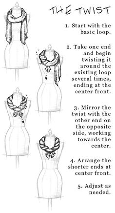 how to wear a scarf Mode Casual