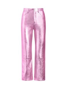 full mobile Pants Png, Womens Cargo, 80s Disco, Punk Pins, Disco Pants, Classic Style Outfits, Metallic Pants, Leather Pant, Metallic Pink