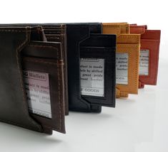 Premium Quality Leather Wallet Dimensions (LxW): 4.75 in x 3.75 in (closed) Removable Card Holder Dimensions (LxW): 4 in x 3 in Entire Wallet Holds 11 Credit Cards & 1 ID Removable Card Holder holds 3 Credit Cards & 1 ID Two Separate Bill Compartments with 1 zipper compartment Free Standard Shipping Custom Wallet, Leather Passport Holder, Brown Wallet, Id Wallet, Rfid Wallet, Best Wallet, Minimalist Wallet, Money Clip Wallet, Bifold Wallet