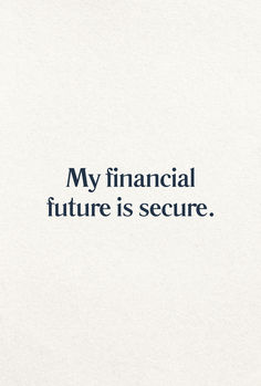 an image of a quote about financial future