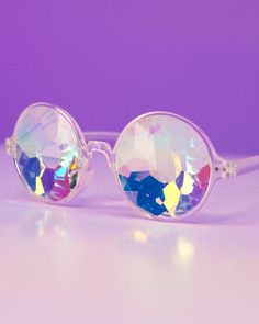 Be prepared to get a new perspective and rave like you've never raved before! These Kaleidoscope glasses are high quality and the lensesare made of glass. Available in Clear, Baby Pink, Black **Please wear with caution. Will distort vision. Kaleidoscope Glasses, Be Prepared, Cosplay Ideas, New Perspective, Pink Black, Baby Pink, Glass, High Quality, Pink