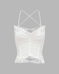 Details: Halter top with ruched designTop Length: CroppedSleeve Length: SleevelessMaterials:95% Polyester + 5% Spandex Hip Hop Fashion 90s, Clueless Fashion, Pop Culture Fashion, 90s Y2k Fashion, Outfit Grunge, 90s Hip Hop Fashion, Y2k Aesthetic Outfits, Layered Fashion, Futuristic Fashion