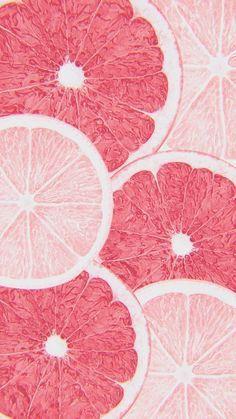 slices of grapefruit are arranged in a circle