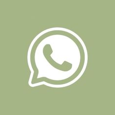 the whatsapp icon is shown in white on a green background with an oval shape