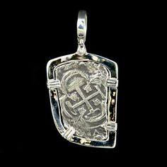 Atocha Jewelry - Long 8 Reale Silver Coin Pendant Spanish Galleon, Sunken Treasure, Silver Ingot, Treasure Jewelry, Silver Theme, Hammered Sterling Silver, Coin Jewelry, Silver Coin, Silver Bars